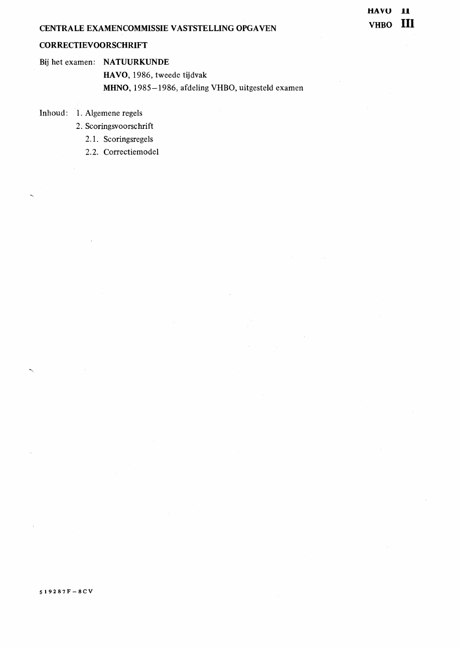 beoordelingsmodel bladzijde 1