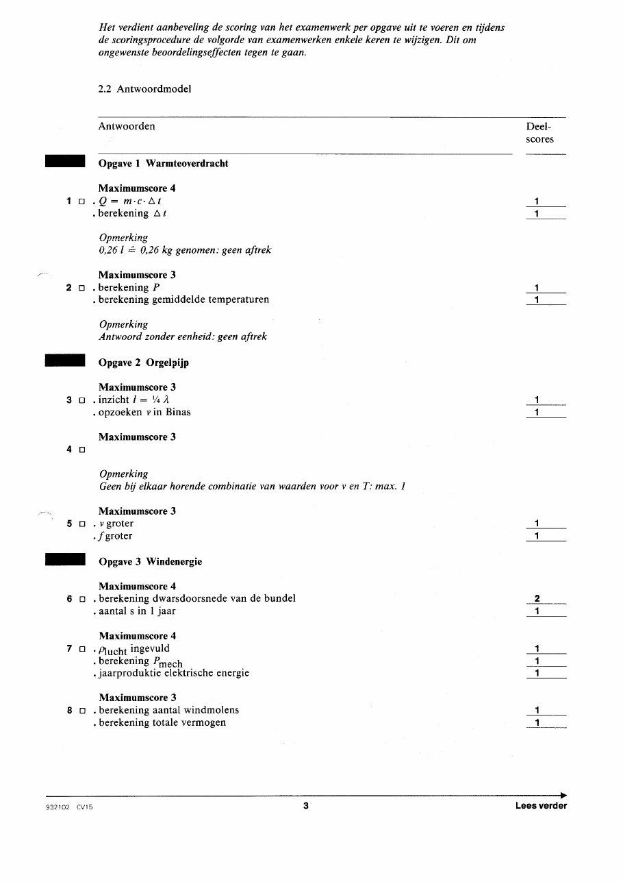 beoordelingsmodel bladzijde 3