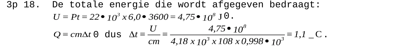 beoordelingsmodel vraag 18