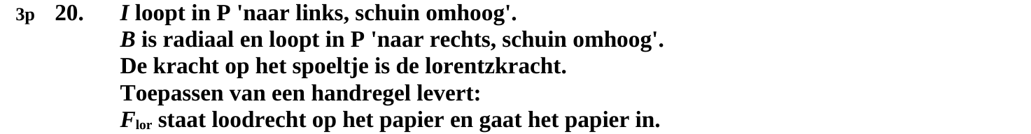 beoordelingsmodel vraag 20