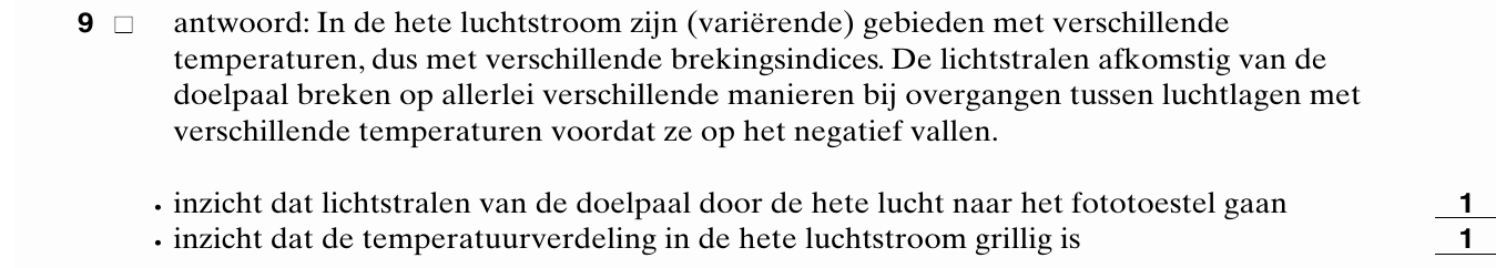 beoordelingsmodel vraag 9