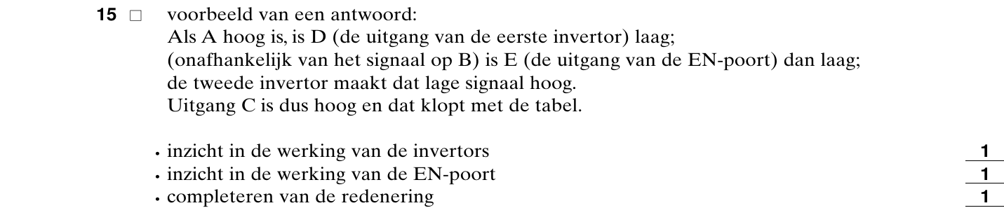 beoordelingsmodel vraag 15