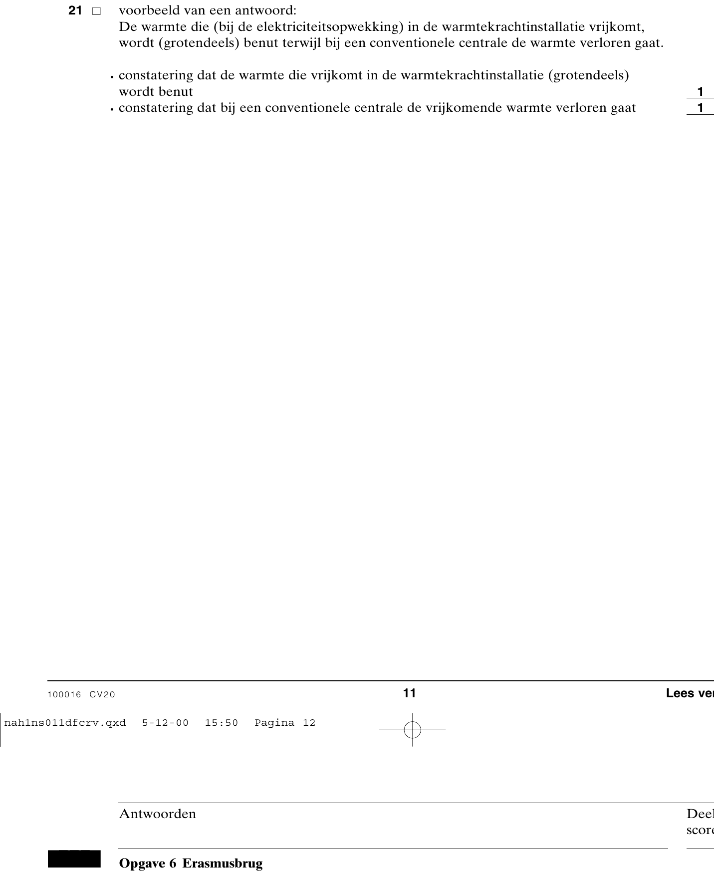 beoordelingsmodel vraag 21