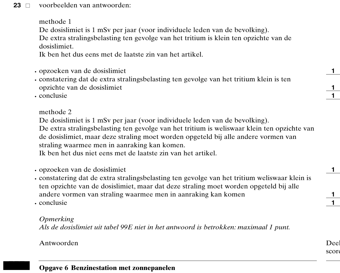 beoordelingsmodel vraag 23