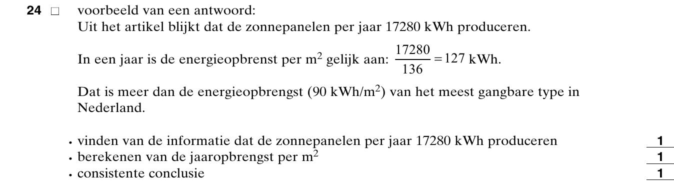 beoordelingsmodel vraag 24