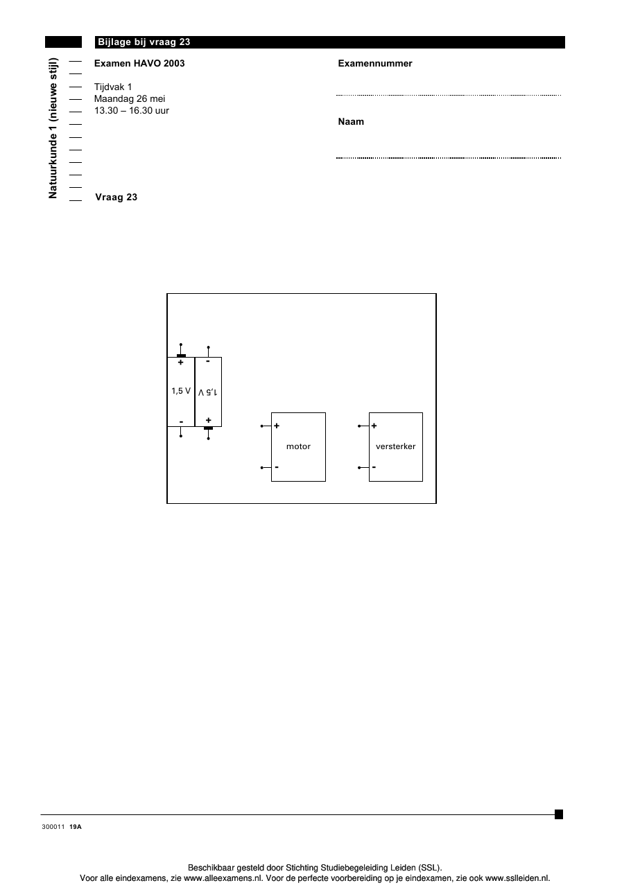 uitwerkbijlage bladzijde 1