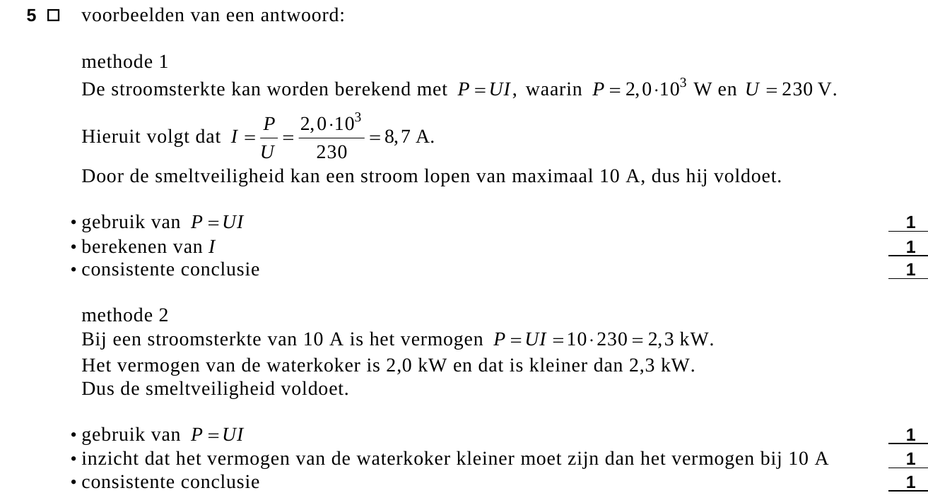 beoordelingsmodel vraag 5