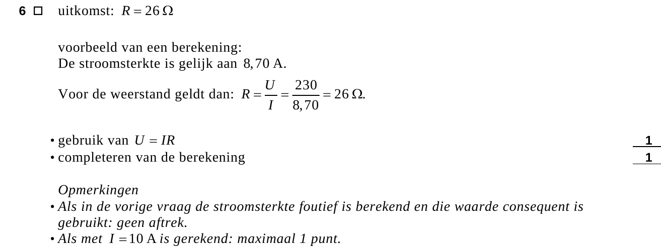 beoordelingsmodel vraag 6