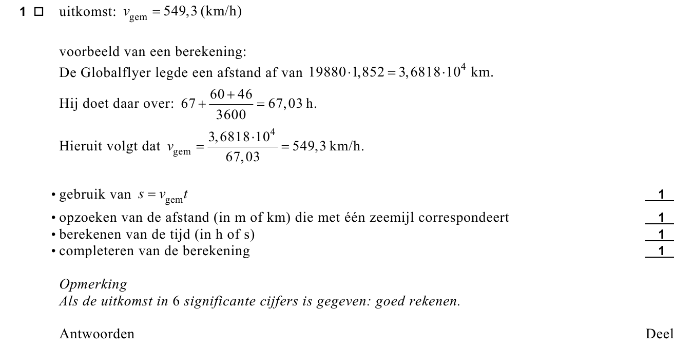 beoordelingsmodel vraag 1