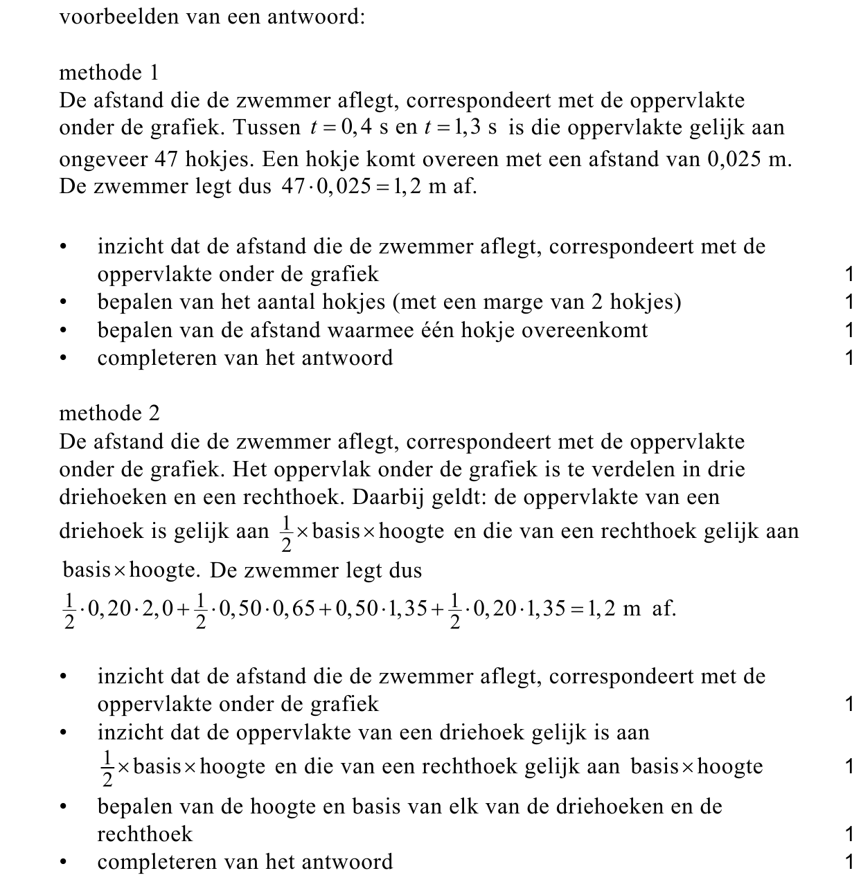 beoordelingsmodel vraag 1