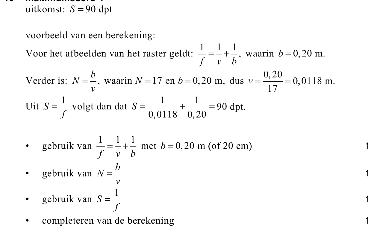 beoordelingsmodel vraag 10