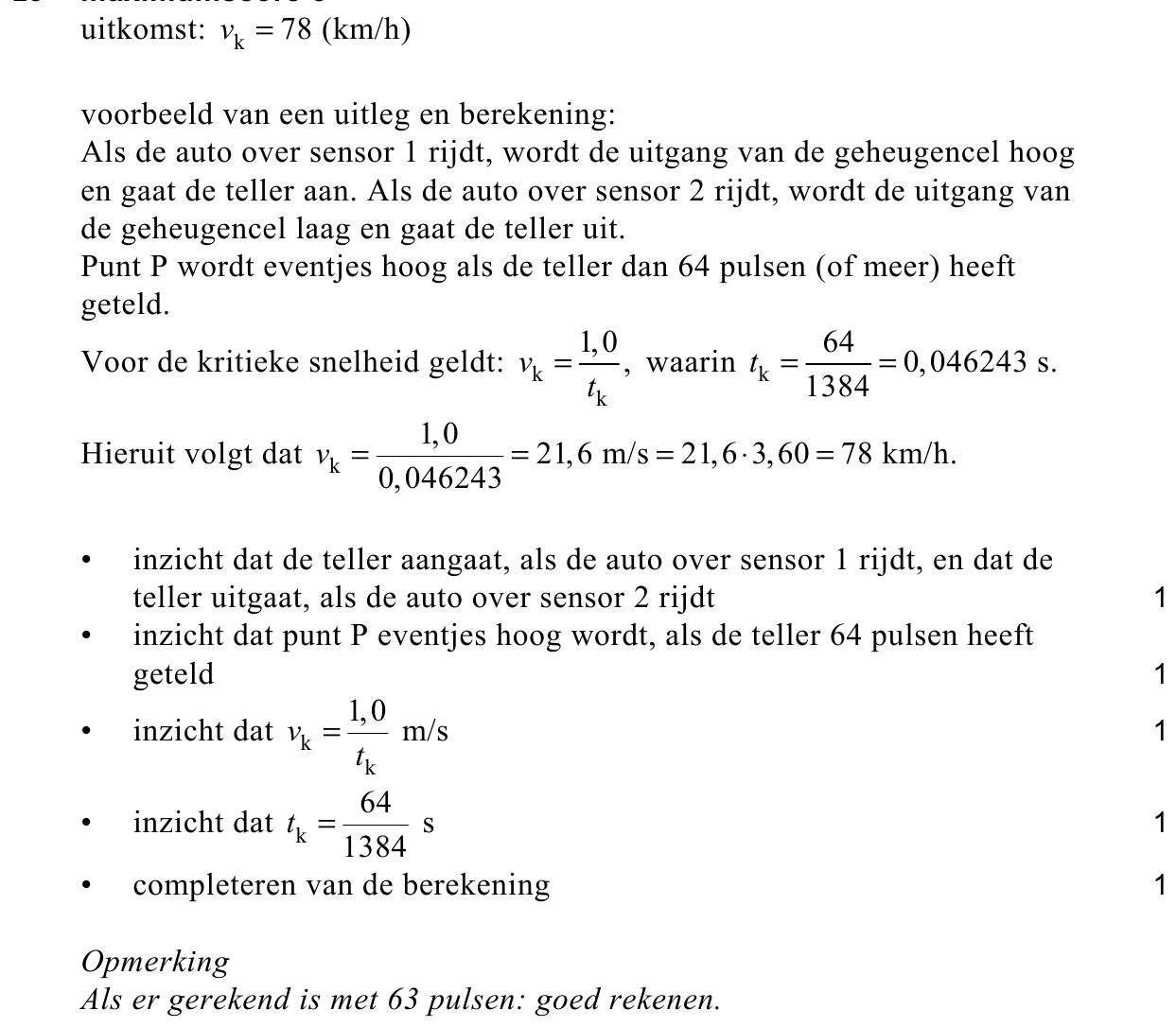 beoordelingsmodel vraag 25