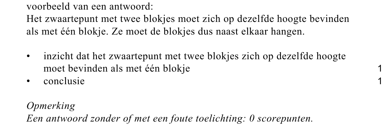 beoordelingsmodel vraag 19
