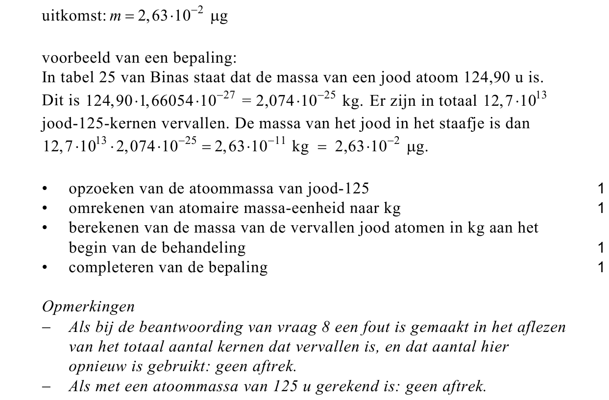 beoordelingsmodel vraag 9