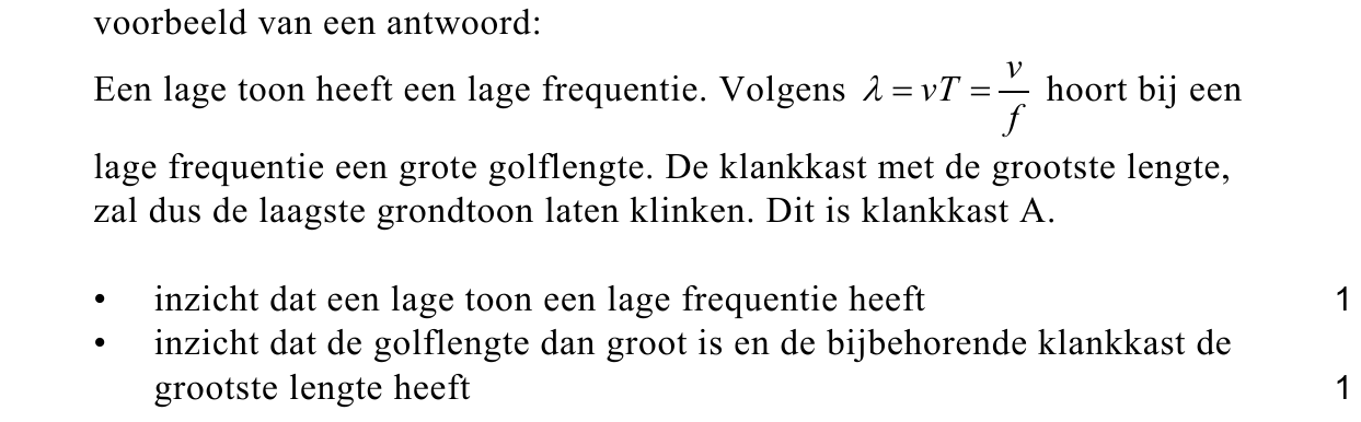 beoordelingsmodel vraag 1