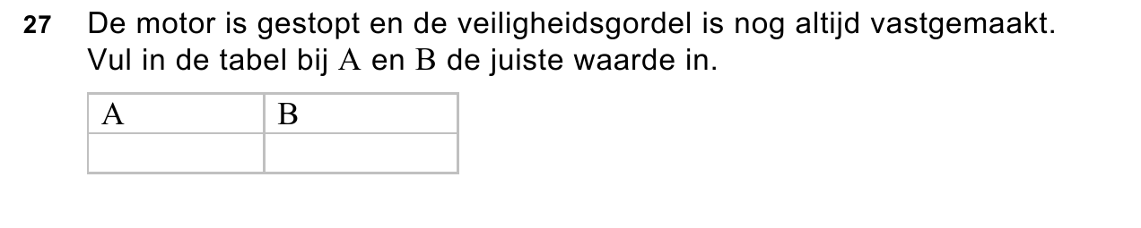 uitwerkbijlage bij vraag 27
