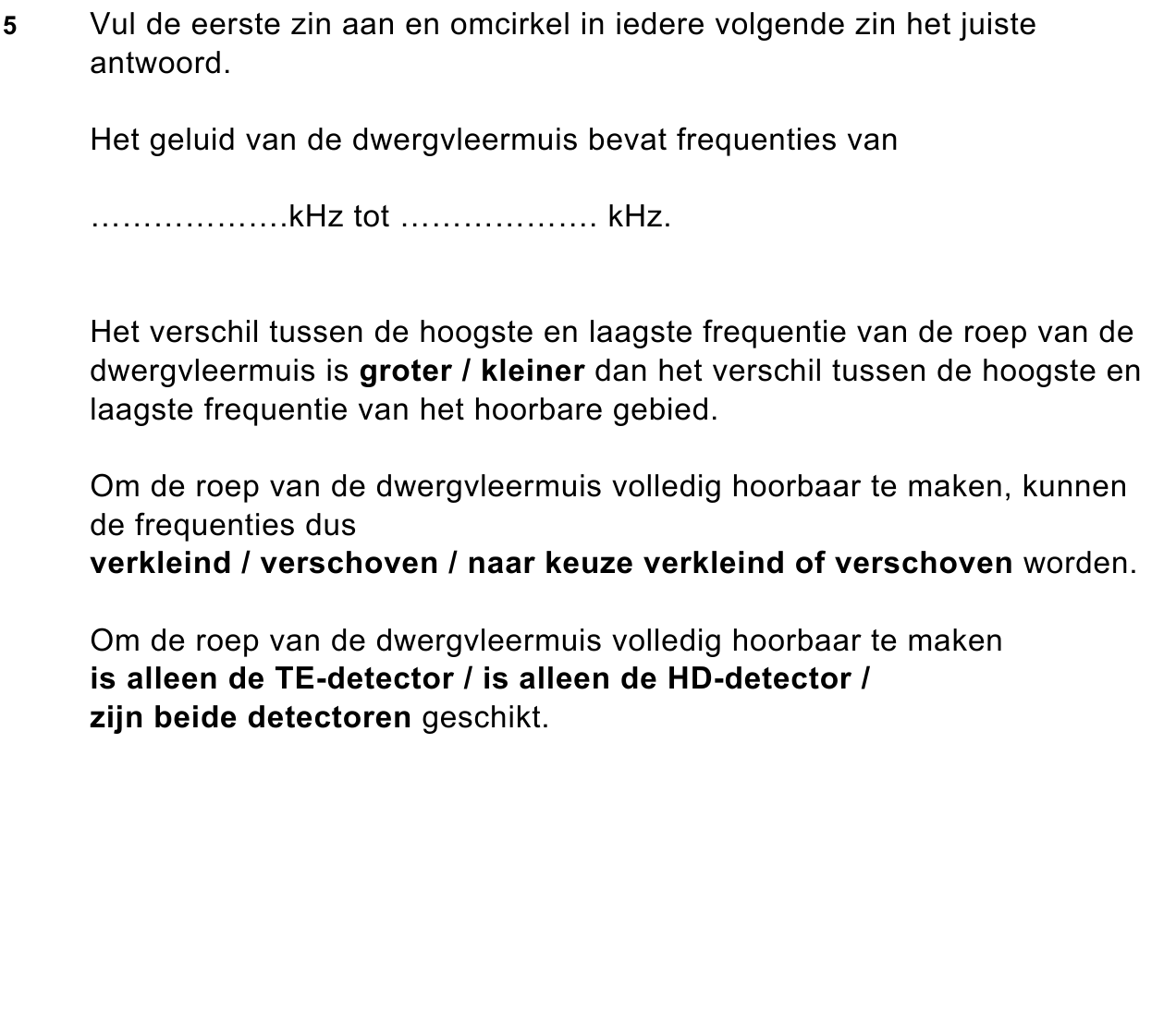 uitwerkbijlage bij vraag 5