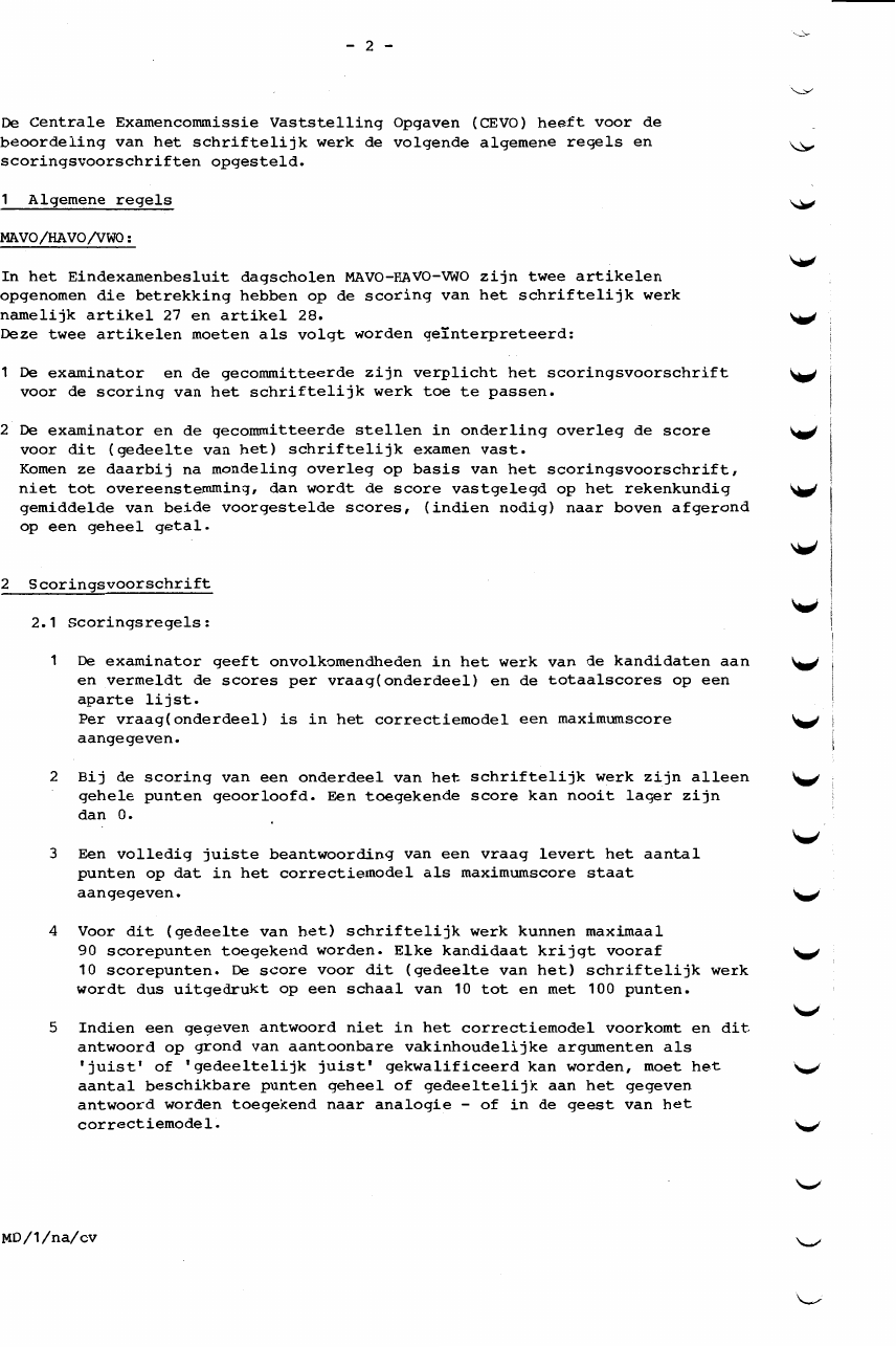 beoordelingsmodel bladzijde 2
