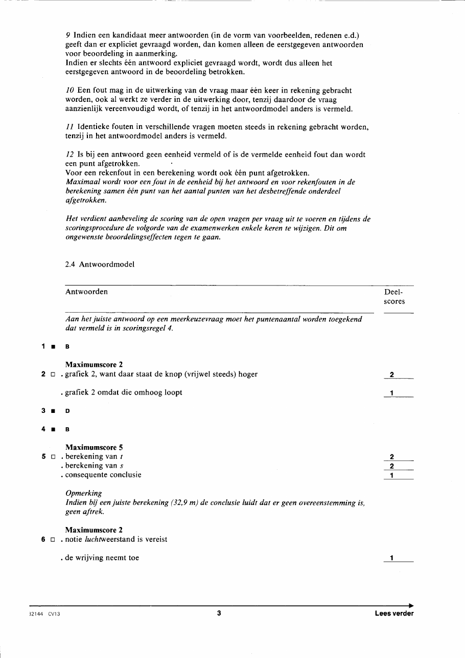 beoordelingsmodel bladzijde 3