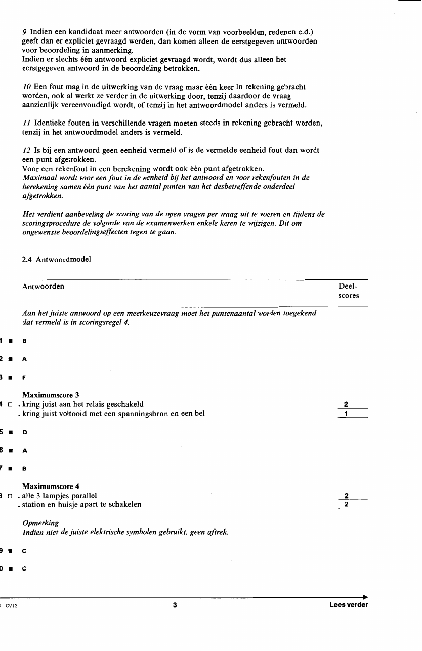 beoordelingsmodel bladzijde 3