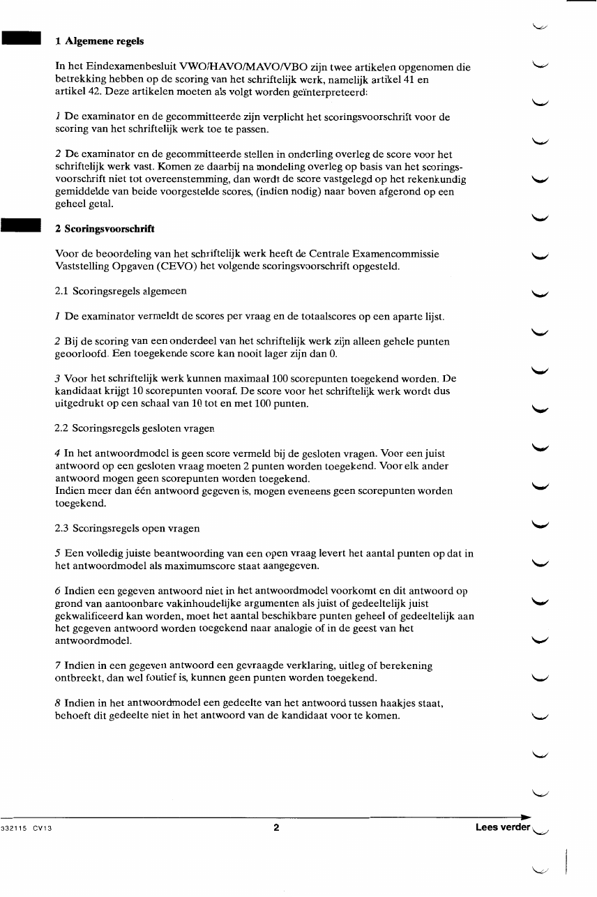 beoordelingsmodel bladzijde 2