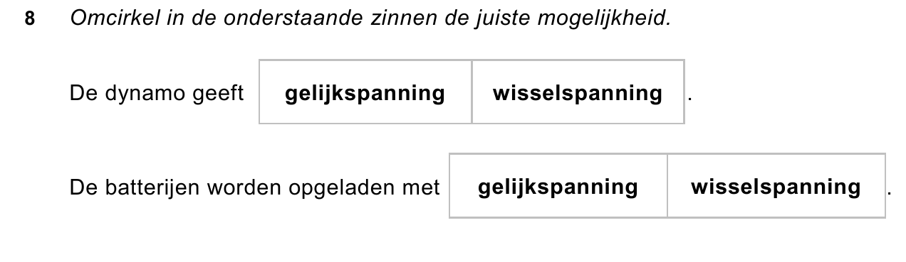 uitwerkbijlage bij vraag 8