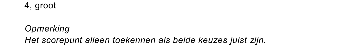 beoordelingsmodel vraag 19