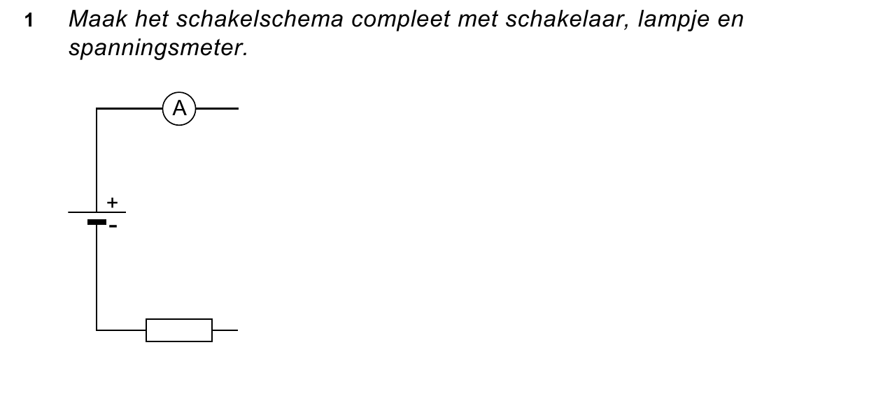 uitwerkbijlage bij vraag 1