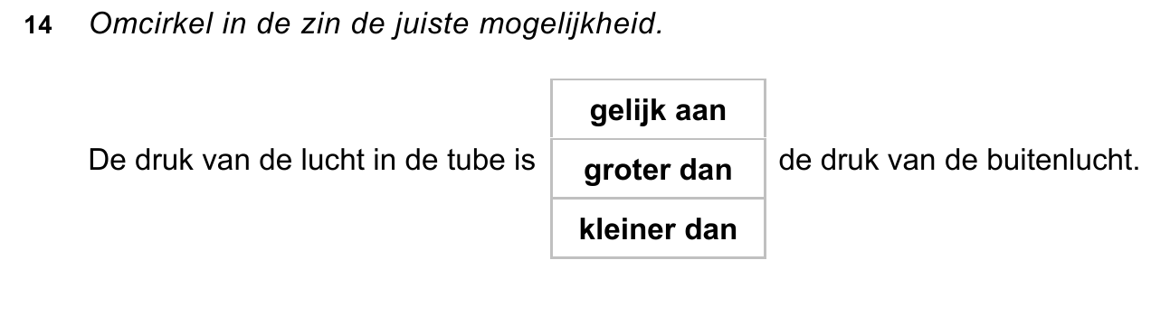 uitwerkbijlage bij vraag 14