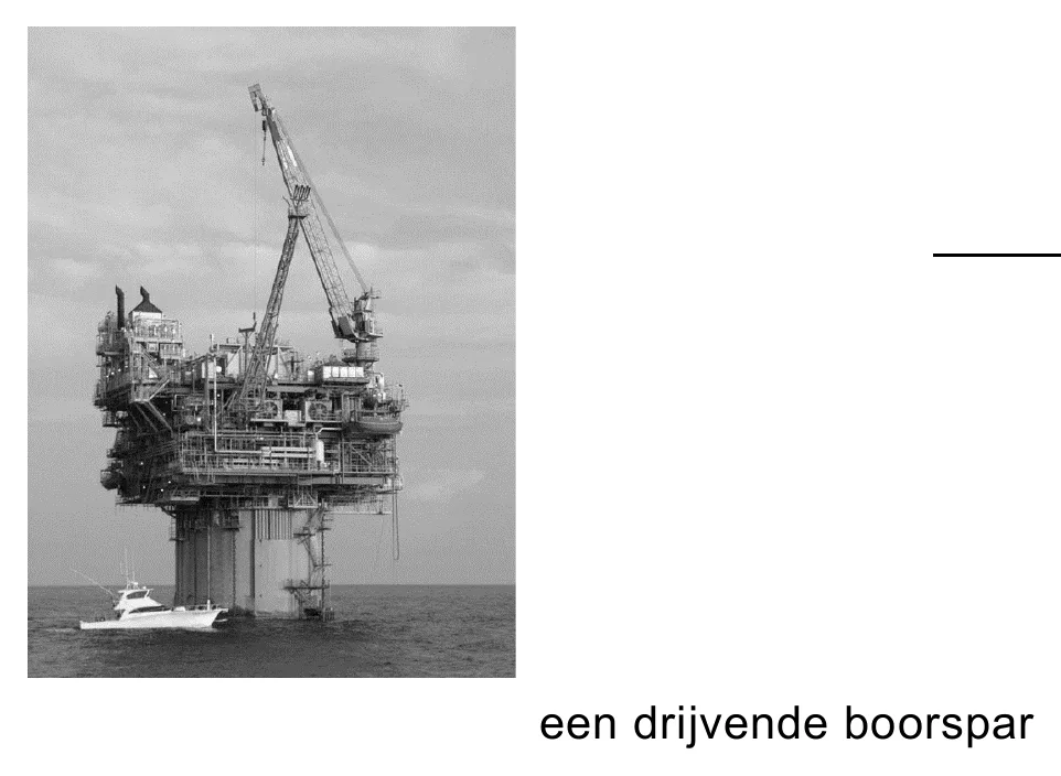 een drijvende boorspar