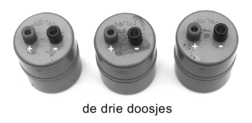 de drie doosjes