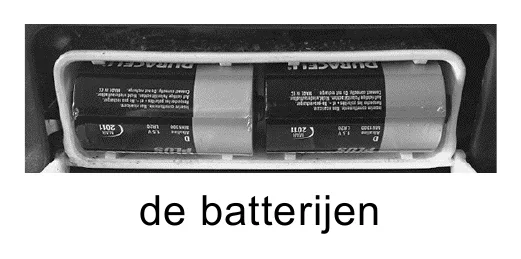 de batterijen