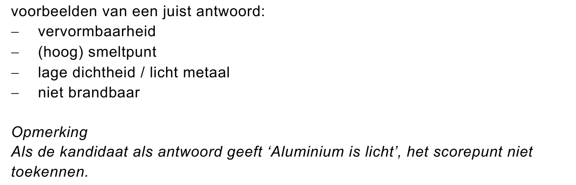 beoordelingsmodel vraag 1