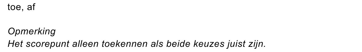 beoordelingsmodel vraag 31