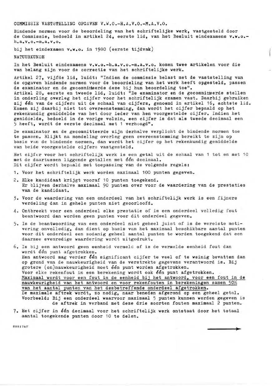 beoordelingsmodel bladzijde 1