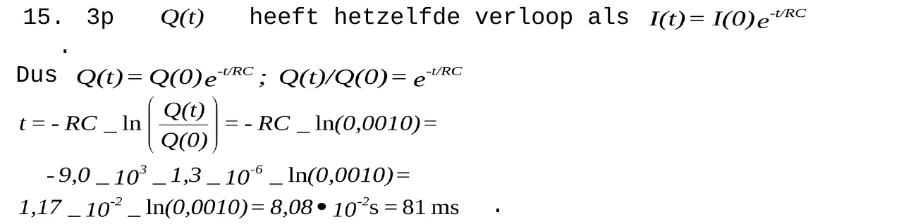beoordelingsmodel vraag 15