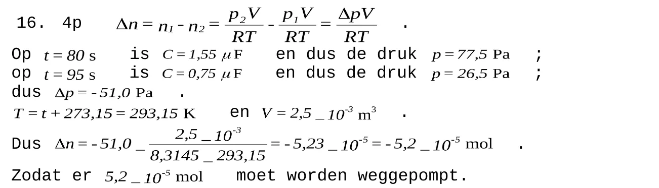 beoordelingsmodel vraag 16