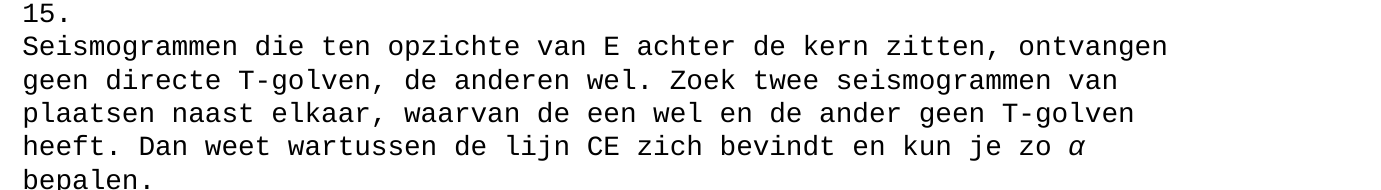 beoordelingsmodel vraag 15