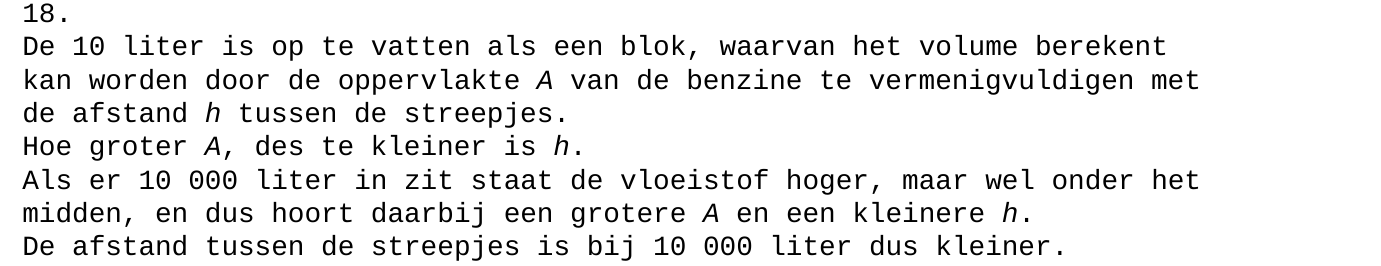 beoordelingsmodel vraag 18