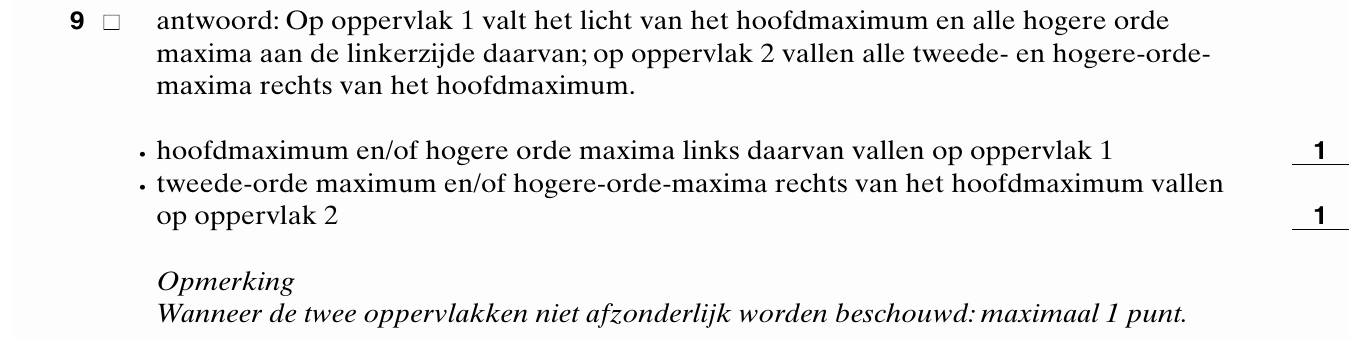 beoordelingsmodel vraag 9
