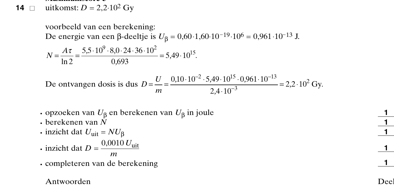 beoordelingsmodel vraag 14