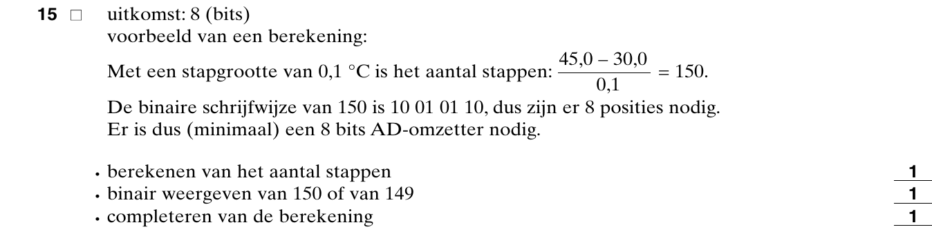 beoordelingsmodel vraag 15
