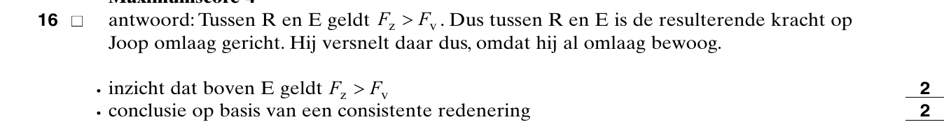 beoordelingsmodel vraag 16