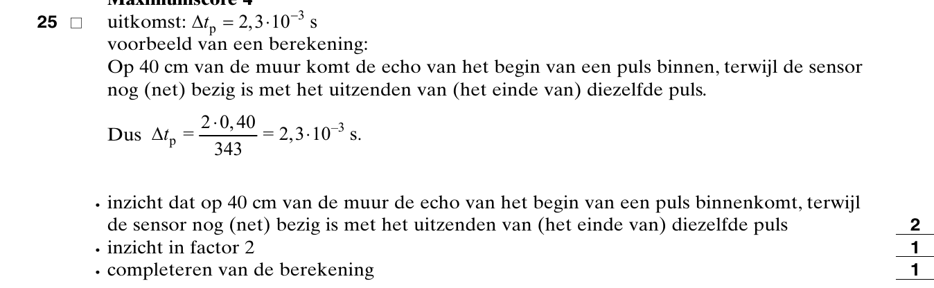 beoordelingsmodel vraag 25