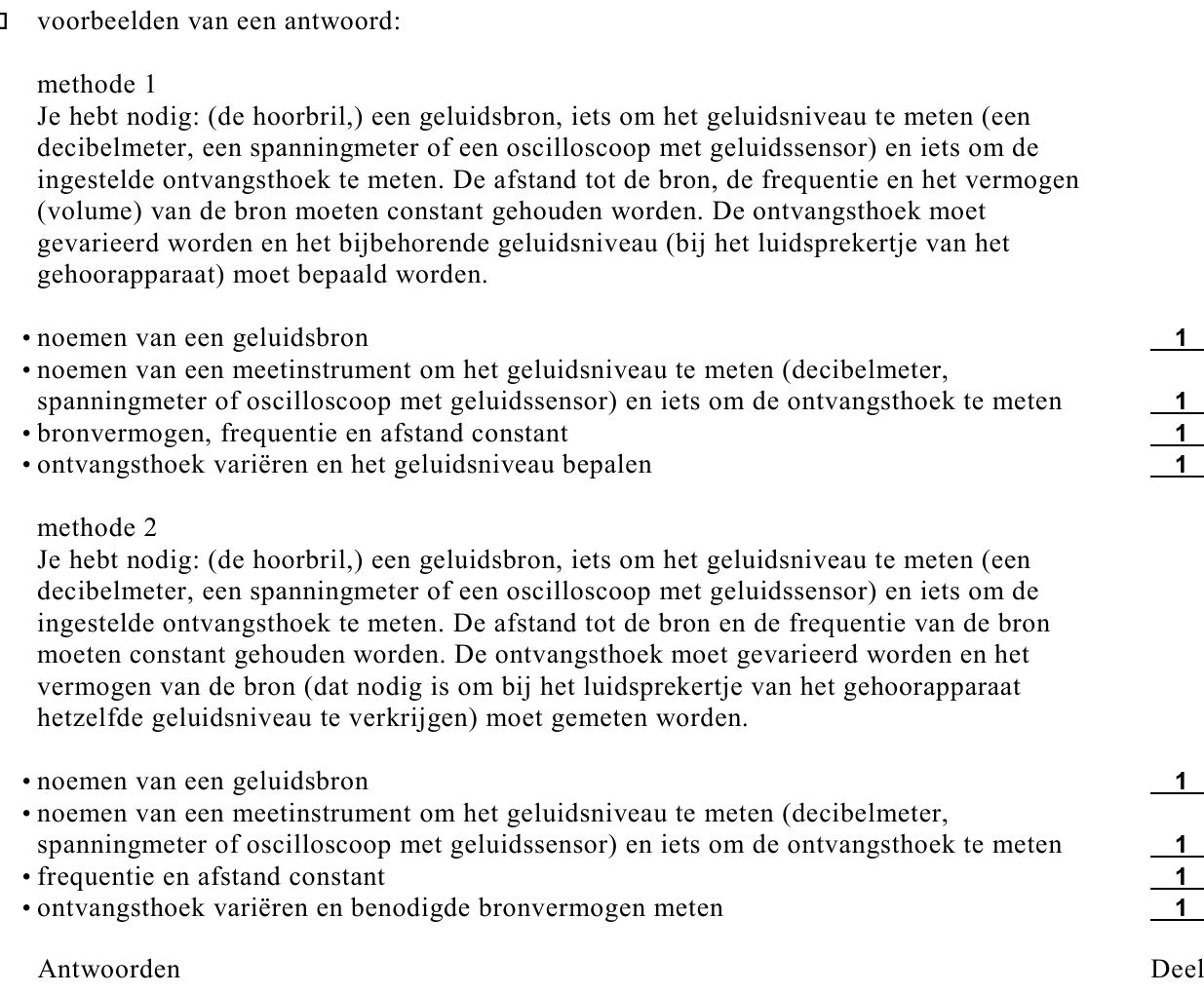 beoordelingsmodel vraag 11