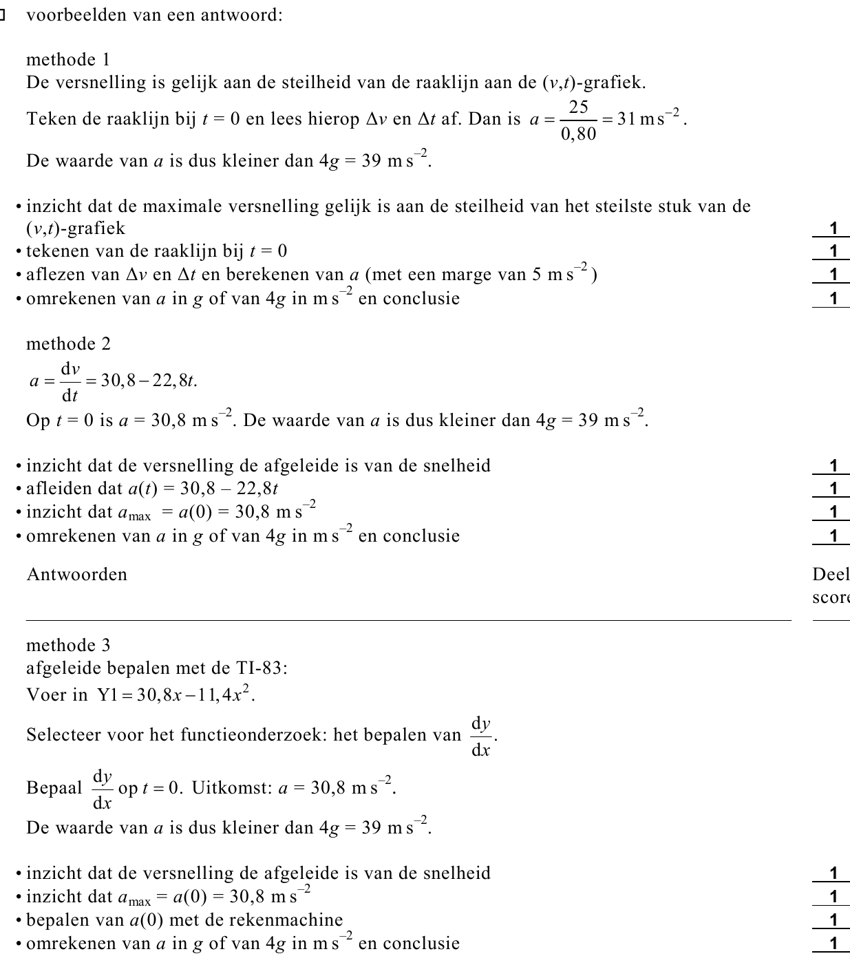 beoordelingsmodel vraag 22