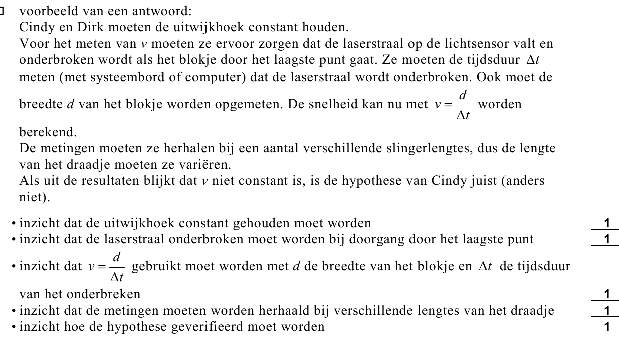 beoordelingsmodel vraag 14