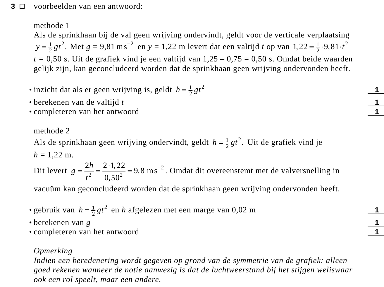 beoordelingsmodel vraag 3