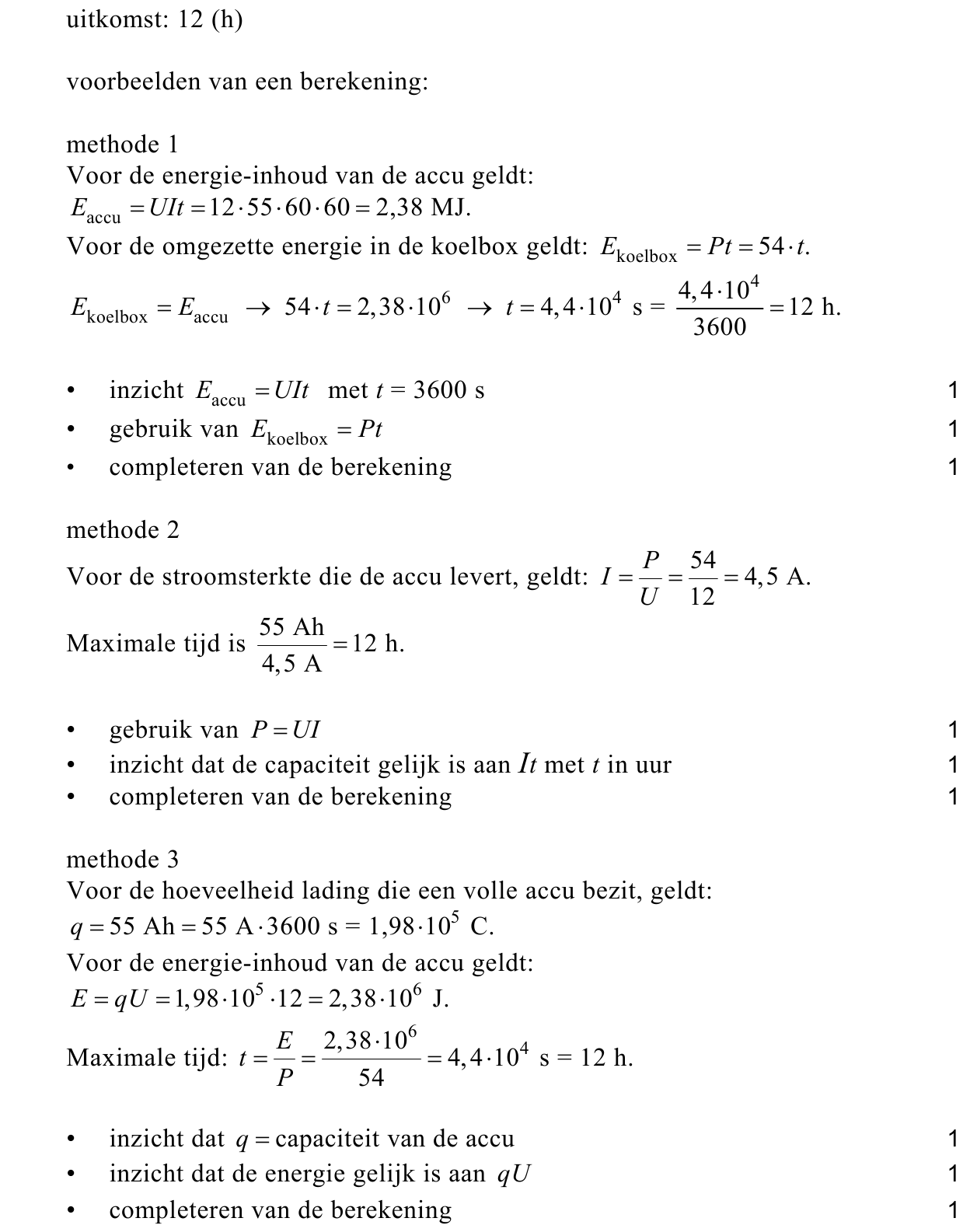 beoordelingsmodel vraag 8
