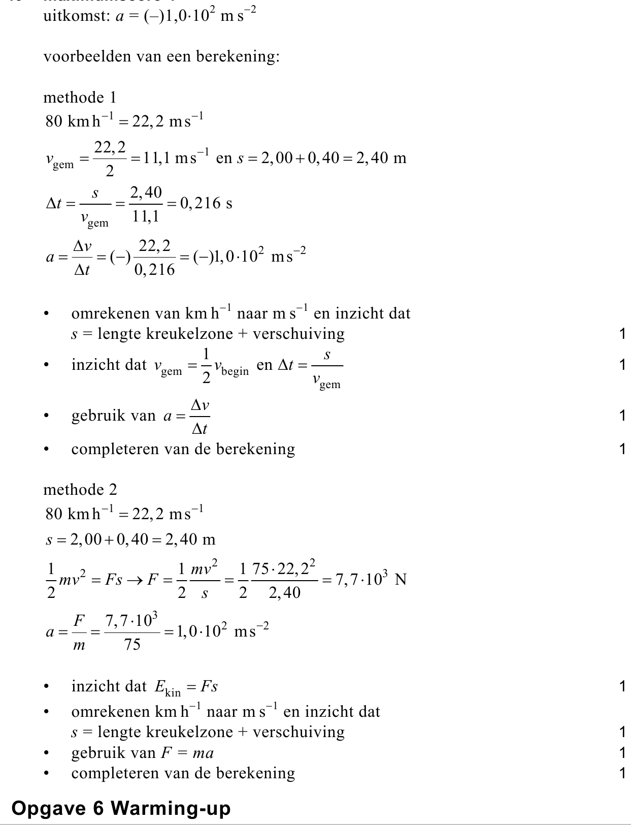 beoordelingsmodel vraag 19